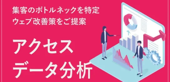 アクセスデータ分析サービス受付中